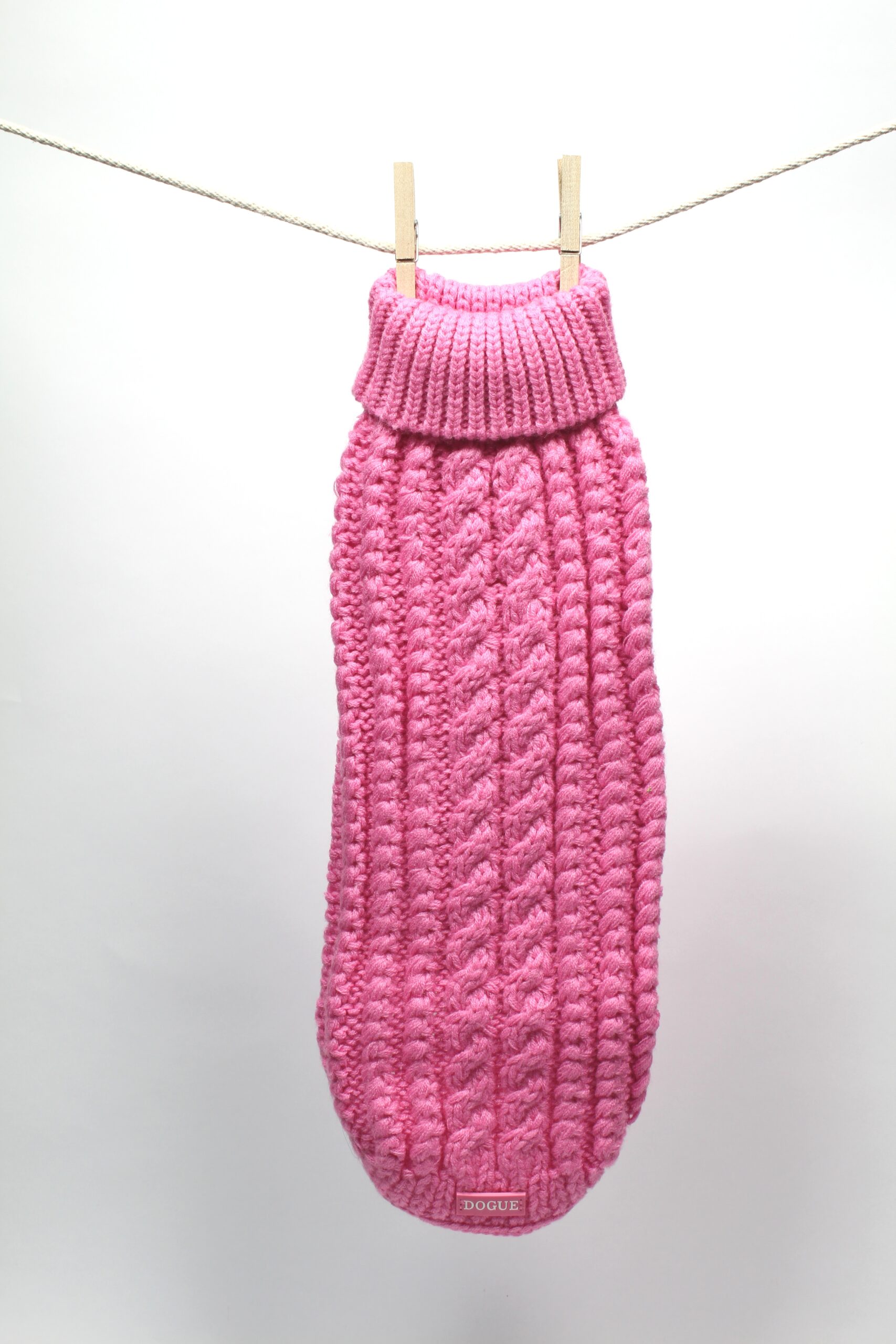 Cabel Knit Jumper pink