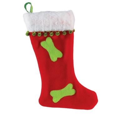 Fleece Stocking Dog