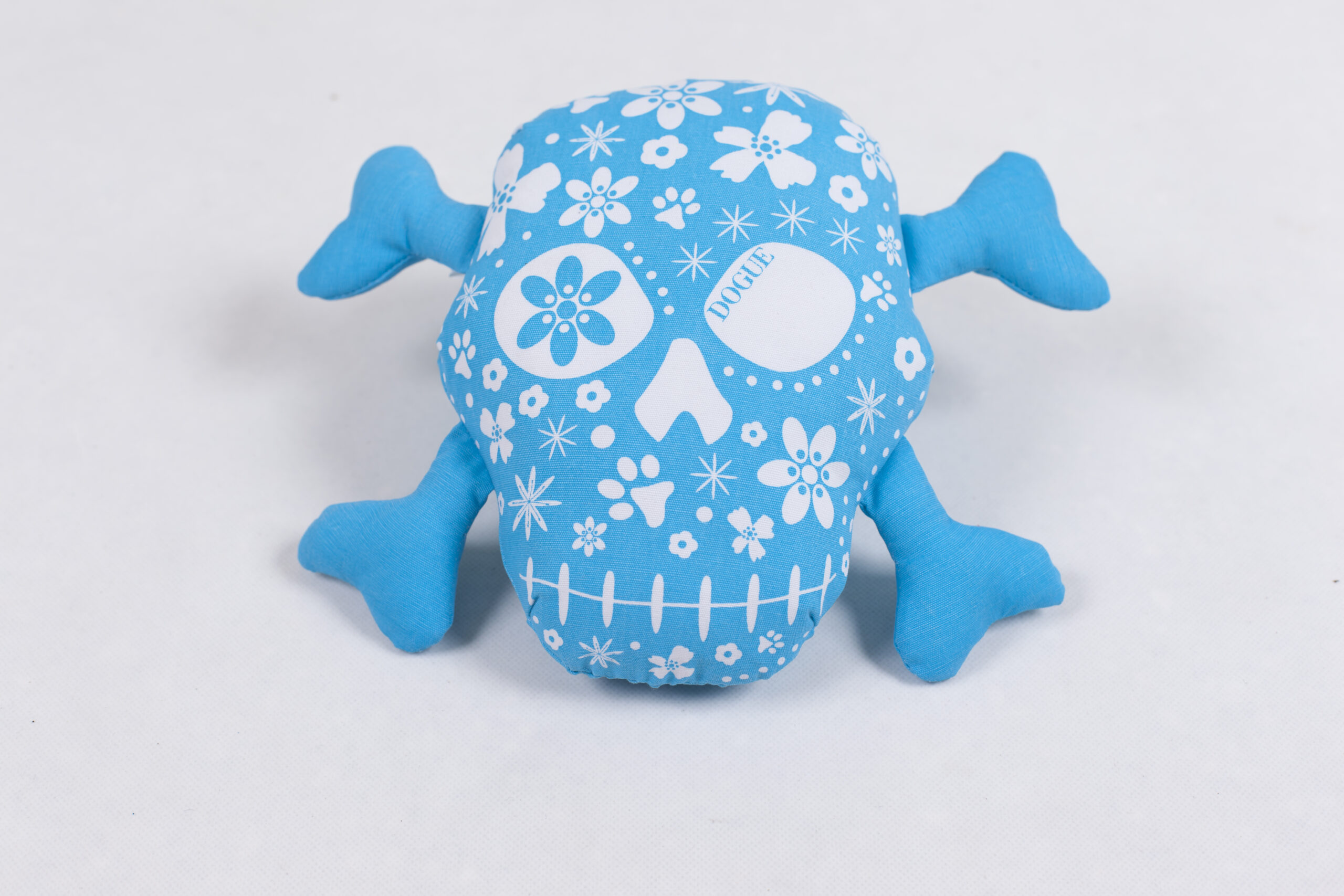 Skull Blue and White