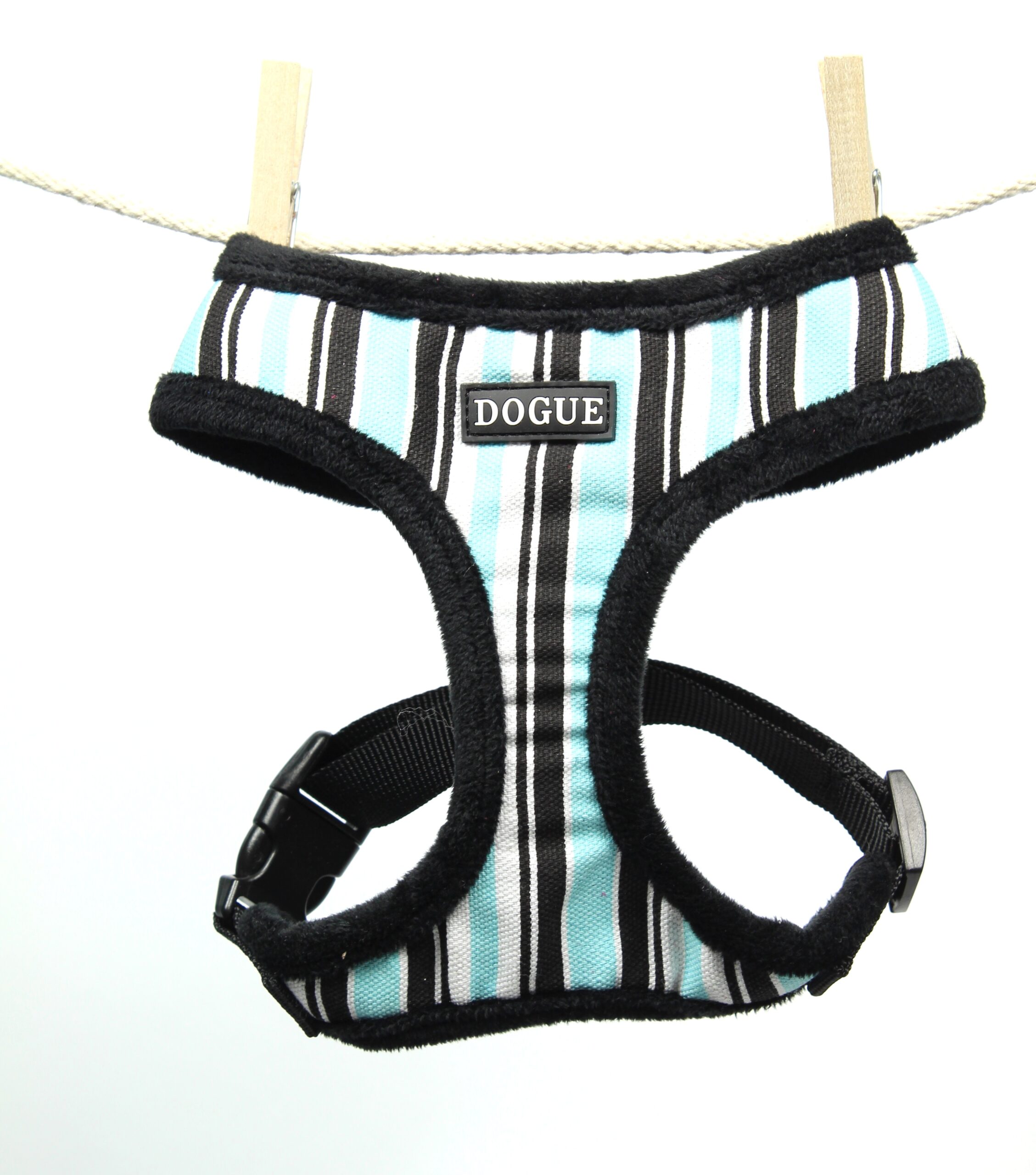 DOGUE Pettorina Striped Harness Blue/Black