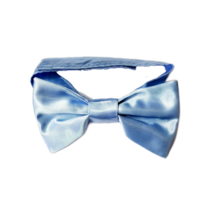 MICHI PAPILLON RASO Azzurro Satin Bow Tie Blue