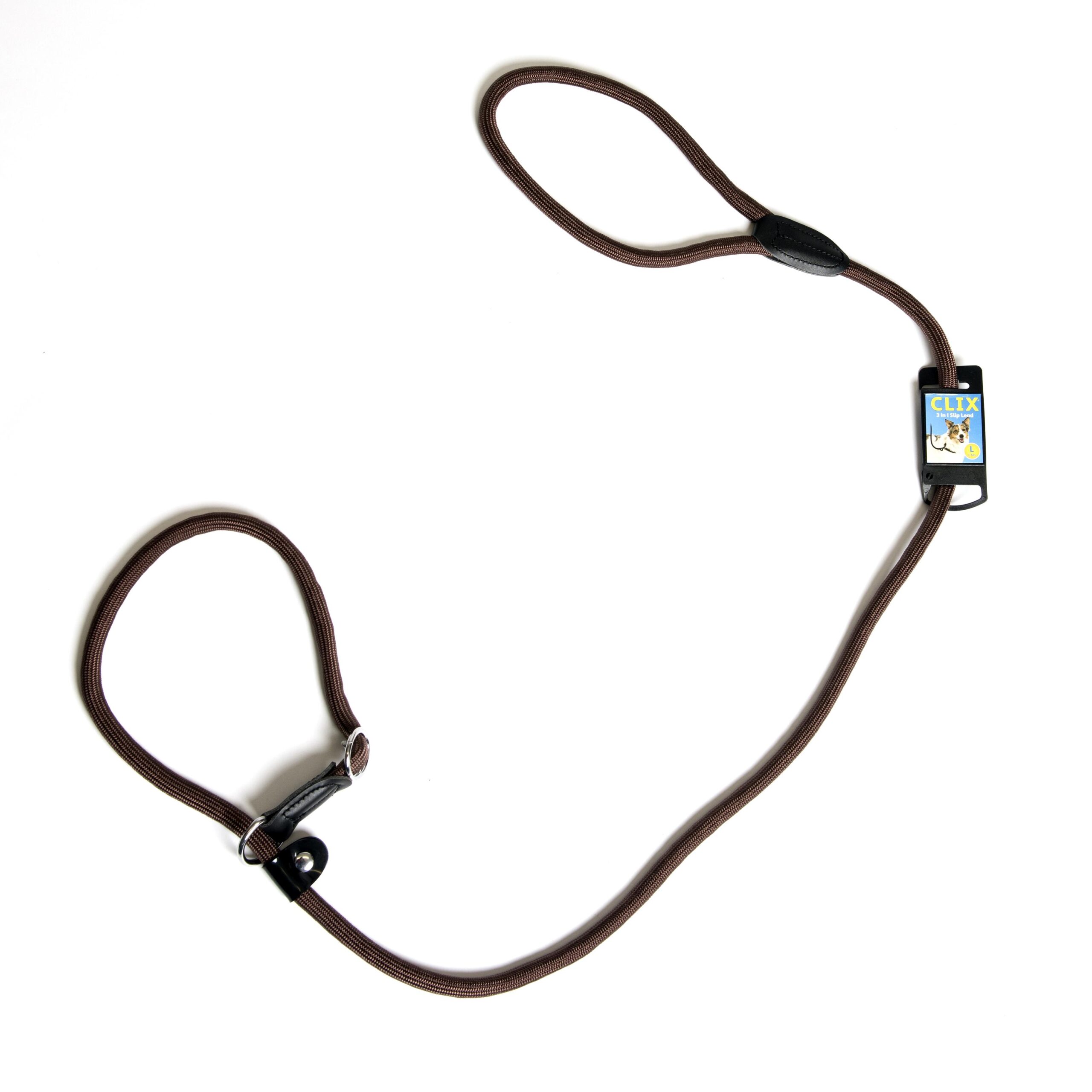 CLIX 3 in 1 Slip Lead - Brown_1