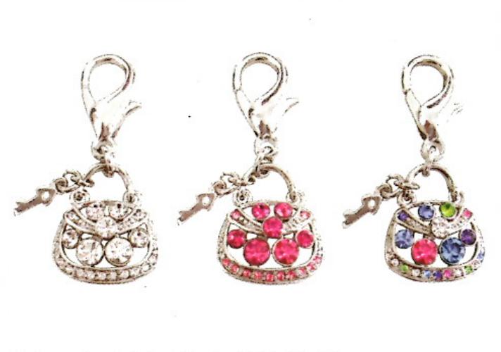 Fancy Crystal Purse Dring