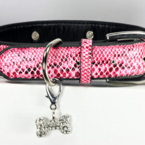 Bone Charm Snake Pink Collar