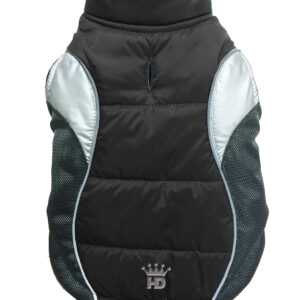 Wave Reflective Puffer Vest Black