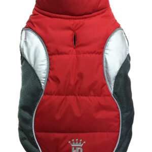 Wave Reflective Puffer Vest Red