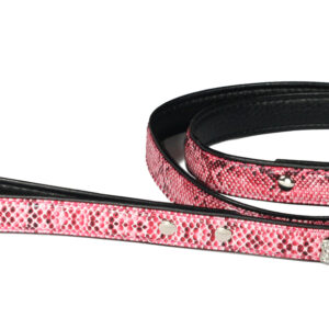 Bone Charm Snake Pink Leash