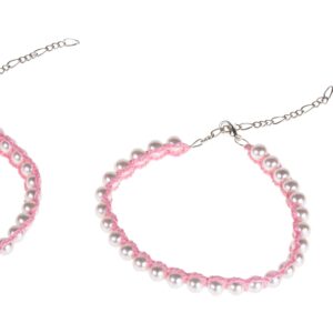 MICHI CROCHET NECKLACE pink S 18-25cm (7-10 cm)