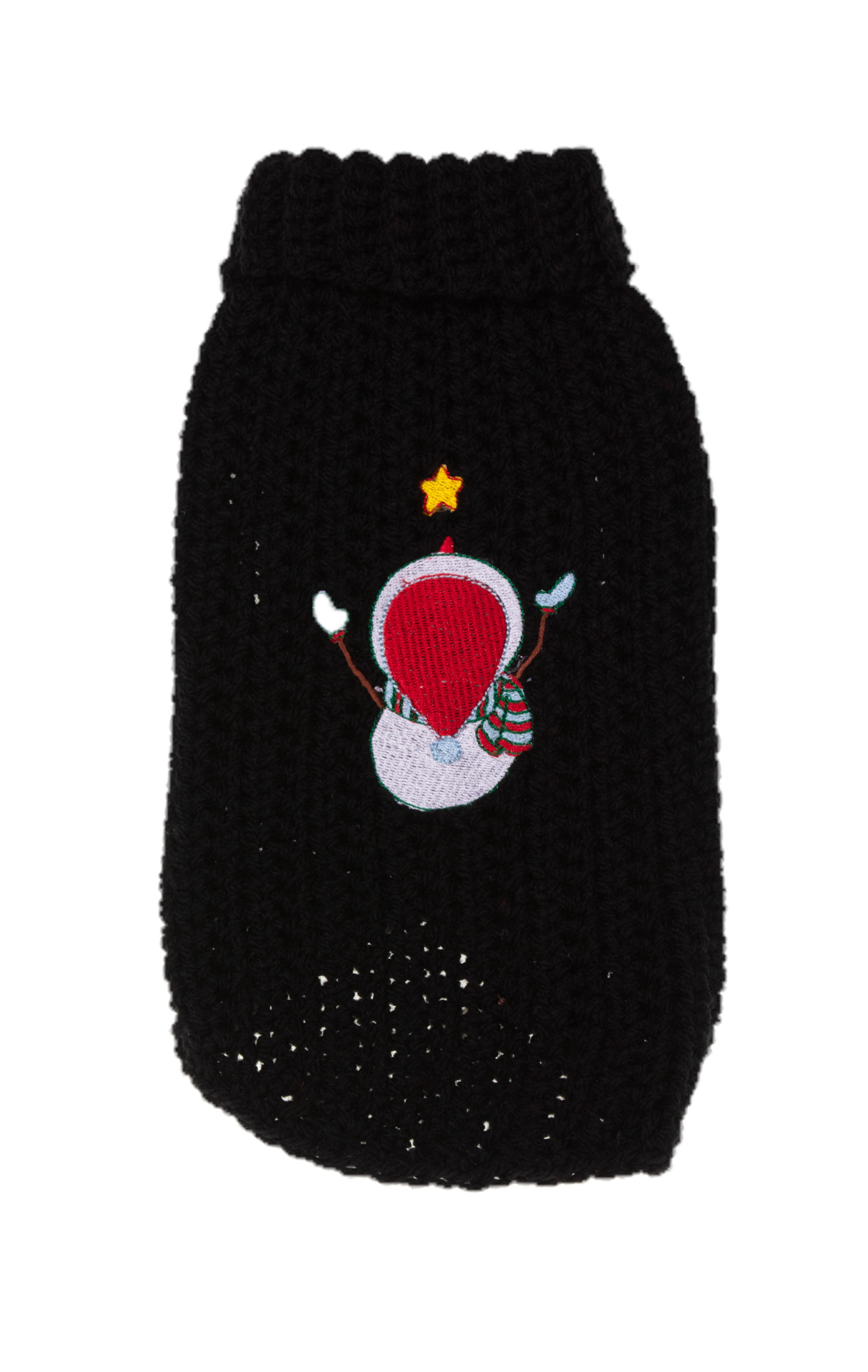 MICHI MAGLIONE Natale Xmas Sweater Snowman Black