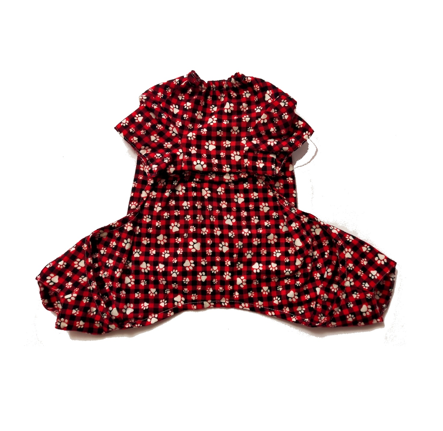 Pajamas Paws On Red Check back
