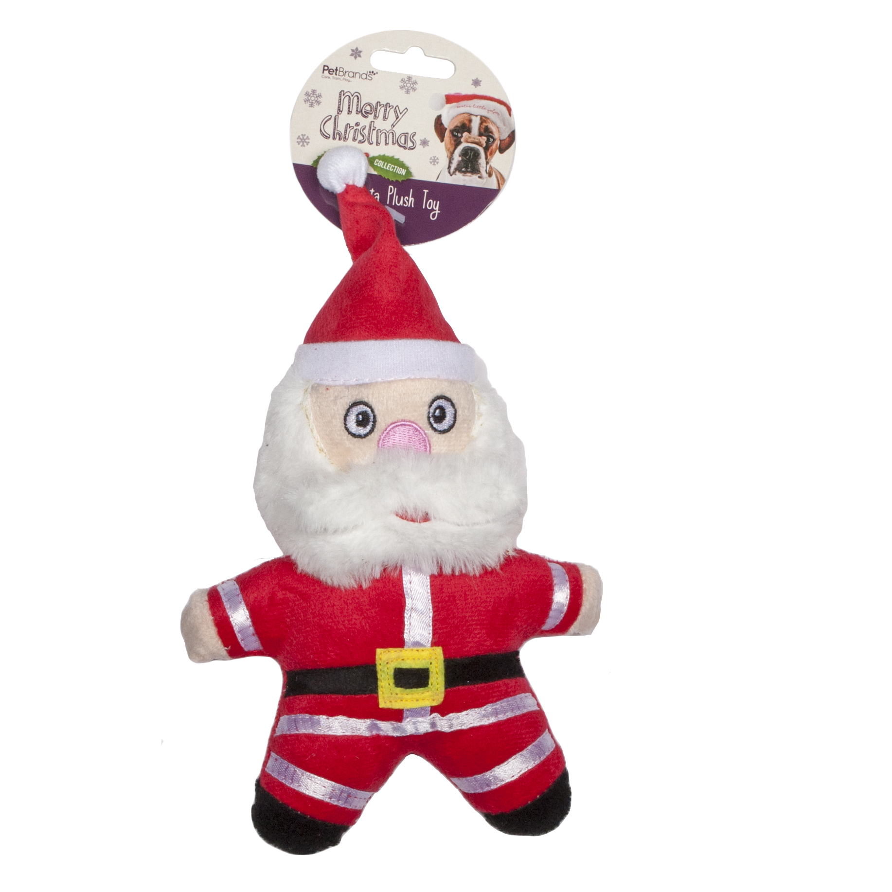 Santa Plush Toy with replaceable squeaker