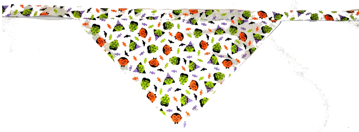 MICHI Bandana Haunted Heads Halloween Bandanna