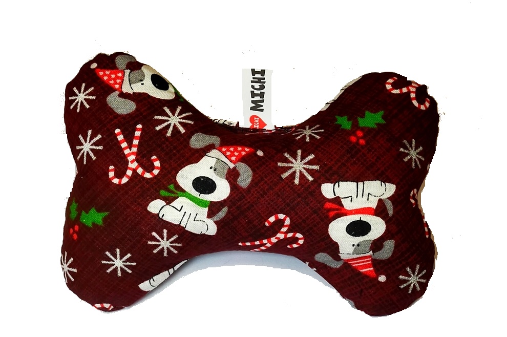 HOLIDAY CHEER DOGGIE BONE MICHI GIOCO OSSO Toy Bone M